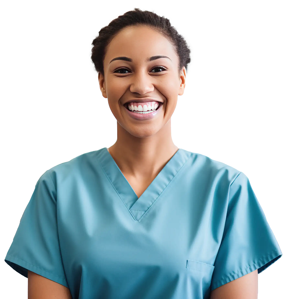 dental assistant smiling in Indiana