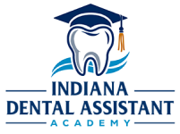 Logo for Indiana Dental Assistant Academy featuring a tooth with a graduation cap.